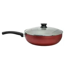 Panela Frigideira Wok Alumínio 26 cm Com Tampa