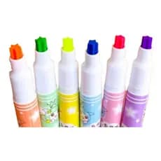 Kit 6 Marca Textos Coloridos Formato Estrela Com Lantejoula
