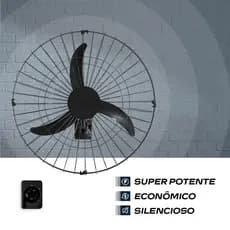 Ventilador 60Cm Oscilante De Parede BIvolt