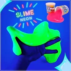 Sticky Slime Amoeba Geleca Neon Fluorescente 130 gramas Assustador e divertido Brilha muito Sortido