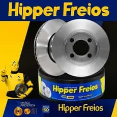 Par Discos de Freio Dianteiro para Etios e Yaris Hipper Freios Original 4 Furos Pista Ventilada