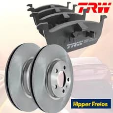 Jogo Disco Freio Hf Pastilha Trw Dianteira Virtus Polo Tsi