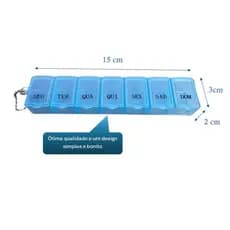 Porta comprimidos, Organizador Semanal de medicamento em Plastico diversas cores (remedio, comprimido, medicamento)