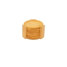 Porta copos redondo com suporte Ecokitchen / Porta copo em bambu, ORIGINAL Mimo Style, excelente qualidade