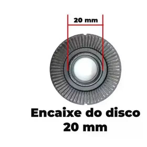 Flange P/ Esmerilhadeira P/ Disco Com Furo 20 Mm