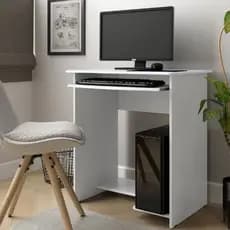 Mesa de Computador Prática com Teclado Retrátil Moderna Estudo Escritório - Pepeluz