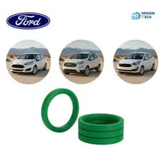 KIT 4 aneis centralizadores Ford de roda liga leve esportiva, adaptador roda de carro, fiesta, focus