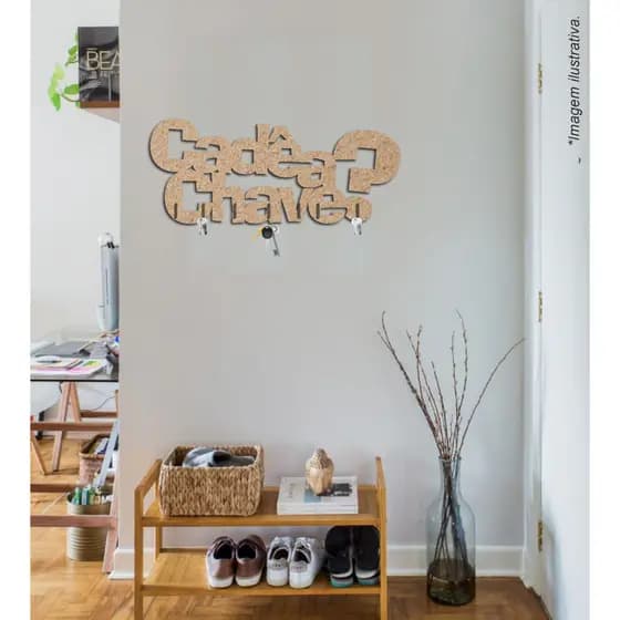 Porta Chave MDF 3mm corte laser vazado 3D