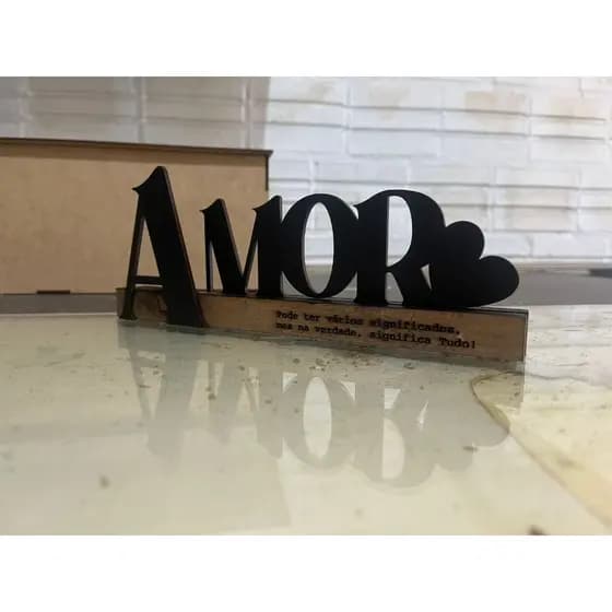 Enfeite decoração + Madeira rústica e MDF