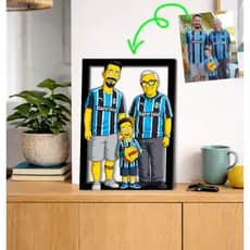 Quadro SIMPSONS foto família criança personagem  Trend desenho presente