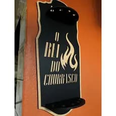 Porta Espetos Churrasco Personalizado | Organizador para Espetos | Presente dia dos Pais