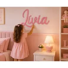 Nome de Criança / Bebê Personalizado para Parede Decoração Quarto Infantil