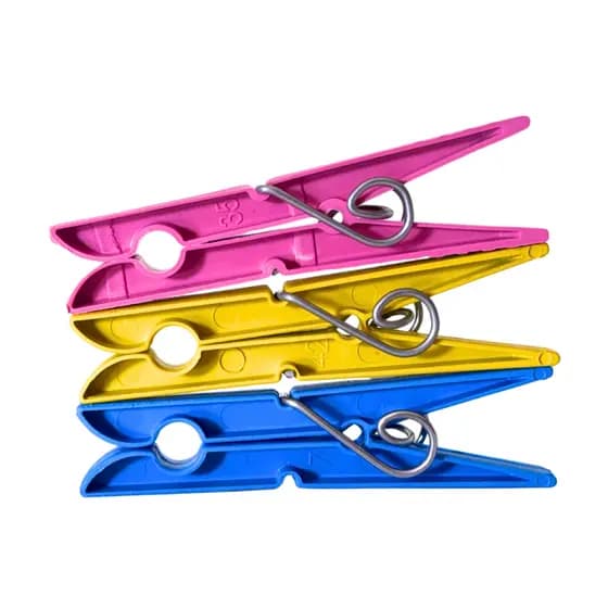 Kit 120 Prendedor De Roupa Plástico Varal Pregador Colorido