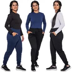 Kit 3 Blusa Pelúciada Térmica Manga Longa Feminina Camisa De Inverno Confort  Flanelada Segunda Pele Quentinha.