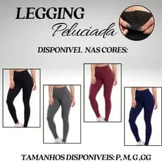 Legging Termica Suplex Felpado Leg Peluciada Flanelada Calça De Inverno Forrada Por Dentro.