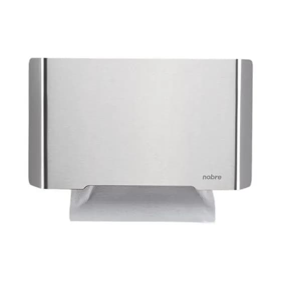 Dispenser Porta Papel Toalha - Frente em Inox Escovado - Nobre - Design Moderno e Versatilidade