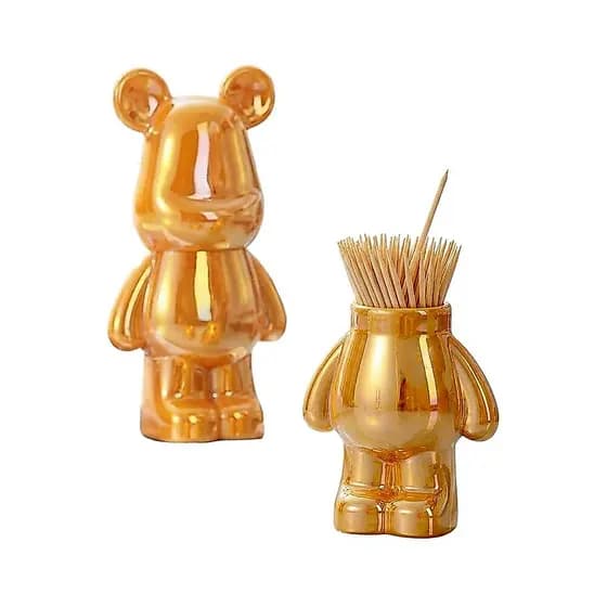 Porta Palitos de Dente Paliteiro em Forma de Urso