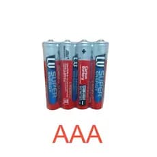 Kit  Pilha Comum Baterias SUPER ENERGY - Durabilidade Tamanhos AAA - Mihou.se