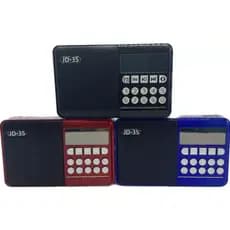 Rádio Portátil FM + Leitor de Cartão + PenDrive KA-31 /  JD-35 COM BLUETOOTH Bateria Interna