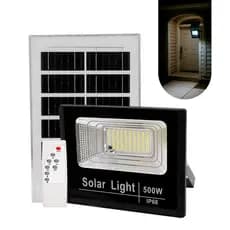 Refletor Solar Holofote Led 500w Placa Bateria Prova D'água