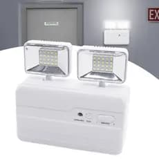 Luminária De Emergência 2 Faróis 40leds Bateria Bivolt Recarregável