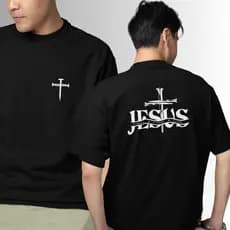 camiseta over camiseta unissex camiseta JESUS camiseta 100% algod茫o camiseta religiosa