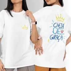 camiseta oversized camiseta unissex camiseta 100% algod茫o camiseta over camiseta cat贸lica