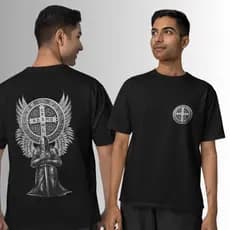 camiseta oversized camiseta religiosa camiseta SÃO MIGUEL camiseta 100% algodão