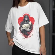 camiseta feminina camiseta unissex CAMISETA RELIGIOSA JESUS camiseta oversized blusa feminina