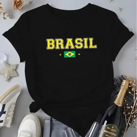 camiseta feminina T-SHIRT CAMISETA 100% ALGODÃO camiseta feminina estampada