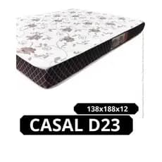 COLCHÃO DE CASAL ESPUMA D23 138x188 com 12cm de altura