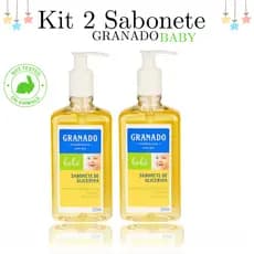 Kit Com 2 Sabonetes Líquidos Granado Bebê 250ml - Pele Sensível, Hipoalergênico, Vegano e Natural