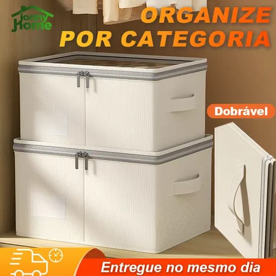 Caixas de armazenamento de tecido, com tampa organizador de cesta dobrável grandes