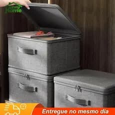 Caixa De Armazenamento De Roupas Com Zíper  , Dobrável , Colchas , Organizador