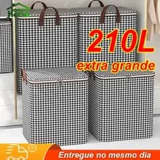 210L Saco De Armazenamento Capacidade De Grande Para Colchas E Roupas Domésticas