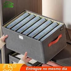 Caixa Organizadora de Roupas, Cabideiro com Compartimentos para Calças Gaveta para Roupas