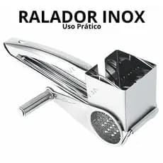 Ralador De Queijo Inox Profissional Triturador Manual De Queijos Chocolates e Legumes