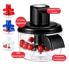 Descascador Elétrico Automático Peel Pro Recarregável USB 5 Lâminas para Frutas e Legumes