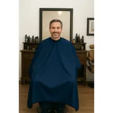 Capa para Corte de Cabelo Barbeiro em Microfibra 100gr - Fechamento em Zíper – Barbeiro e Salão