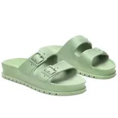Chinelo Sandália Masculino Papete Birken Alto Slide Moderna Ortopédica Duas Fivelas