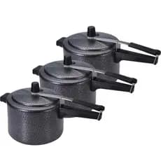 KIT COM 3 PANELAS DE PRESSÃO PRETA CRAKEADA VÁRIOS KITS APROVADAS PELO INMETRO + ENVIO RÁPIDO