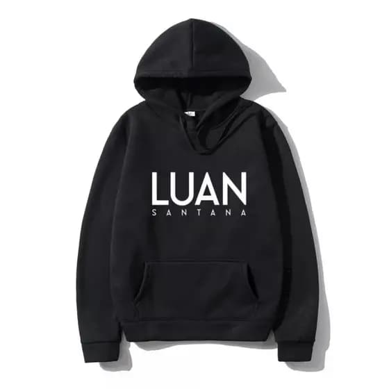 Moletom Canguru Cantor Artista Blusa de Frio Capuz e Bolso Casaco frio