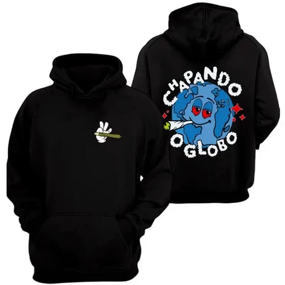 Moletom Chapando O Globo Agasalho Casaco Envio Rapido Skatista Hig Promoção frio