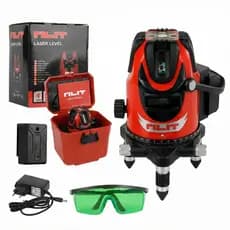 Nível A Laser Verde 5 Linhas Rilit Recarregável Alcance 200m