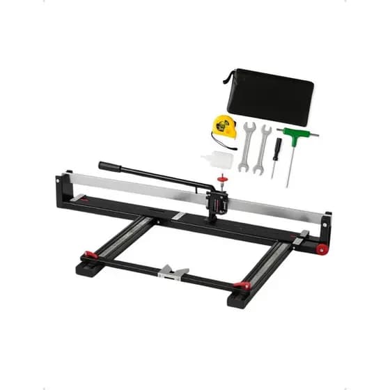 Riscadeira 125cm Pisos Profissional Cortador Riscador 1.25m Guia Laser Rolamentada Preta Manual