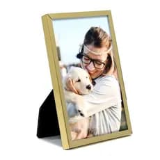 Porta Retrato Foto 10x15 Dourado Metal - Clássico