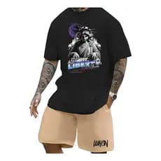 Conjunto Masculino Estatualiberdad Bermuda Masculina Moletom