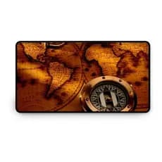 Mouse Pad Gamer Speed Extra Grande 65x32cm Mapa Mundi #5
