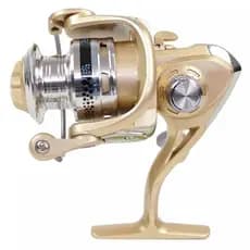 Molinete CMIK FB 2000 a 7000 Dourado– Carretel Alumínio, Recolhimento Suave, Pesca Esportiva