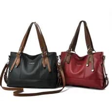 Bolsa Feminina Tote Couro Macio De Ombro E Transversal De Grande Capacidade Com Alça Destacável